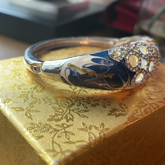 Egyptian Bracelet, Silver&Lapis lazuli - Picture 6 of 6